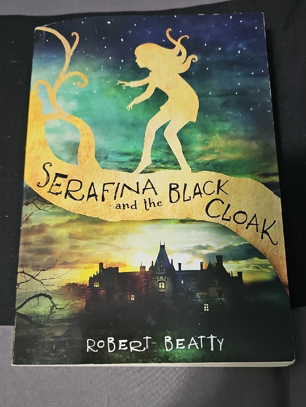 Serafina and the Black Cloak by Robert Beatty - Illustrated Fantasy Cover Book